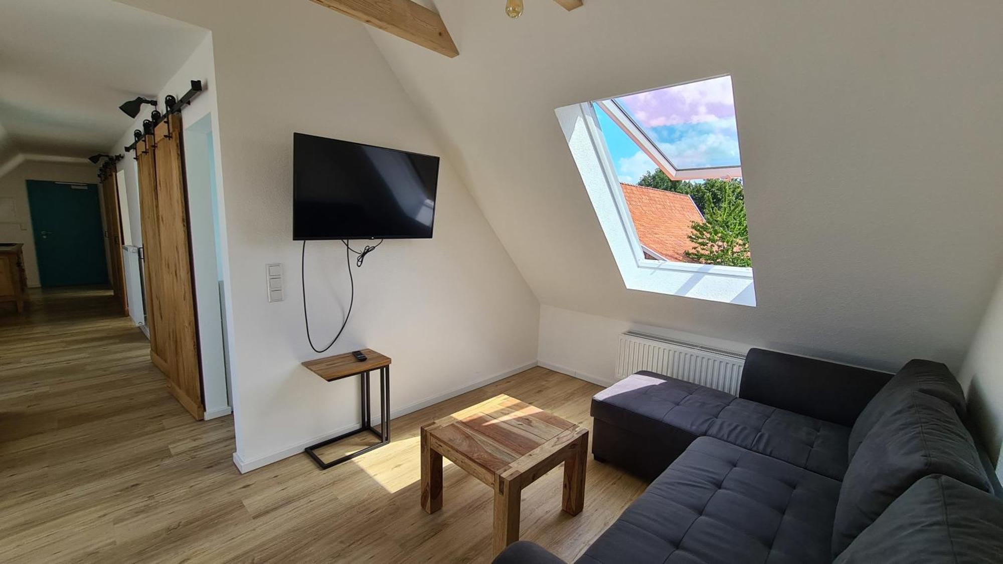 Naturhof Buschwiesen - Wohnung Lama Wilsum Buitenkant foto