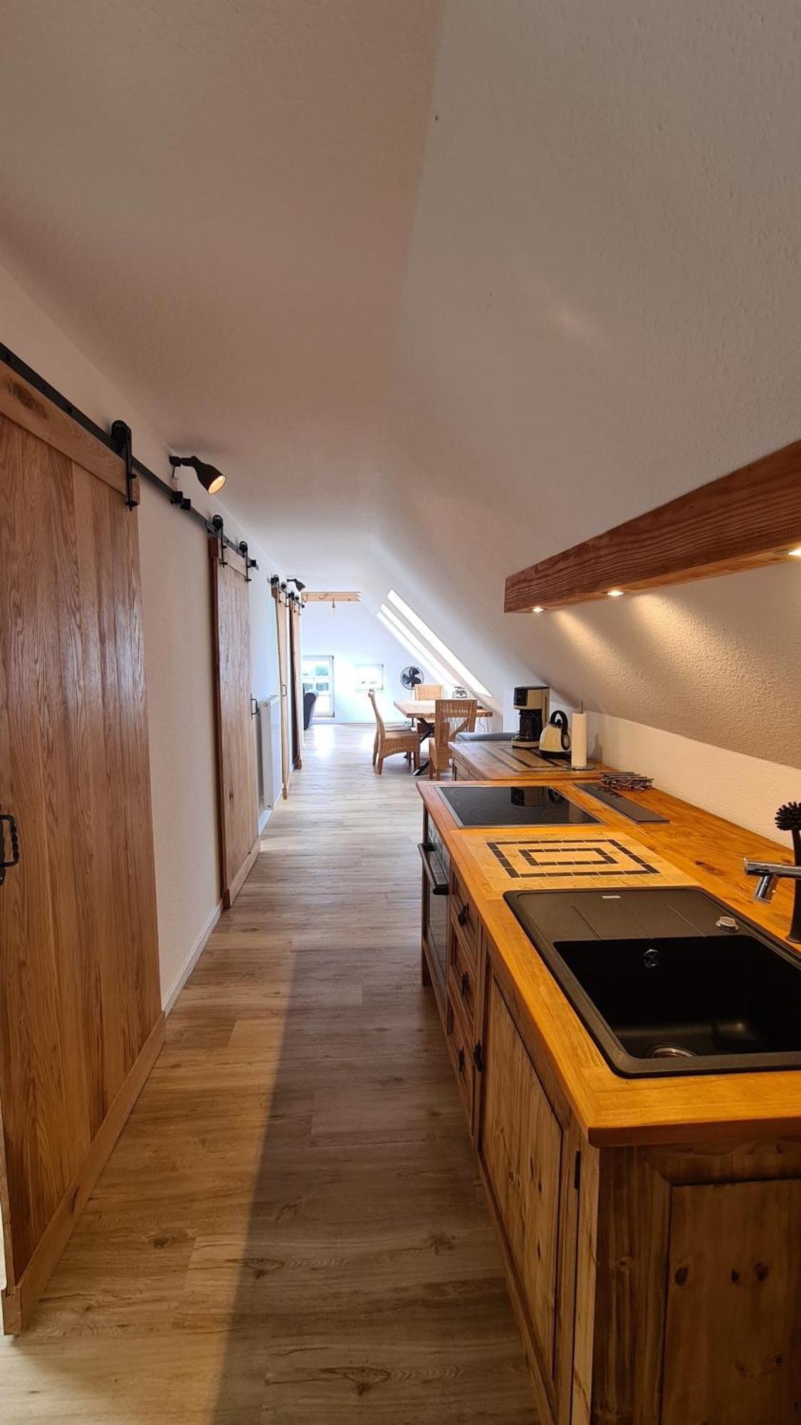 Naturhof Buschwiesen - Wohnung Lama Wilsum Buitenkant foto